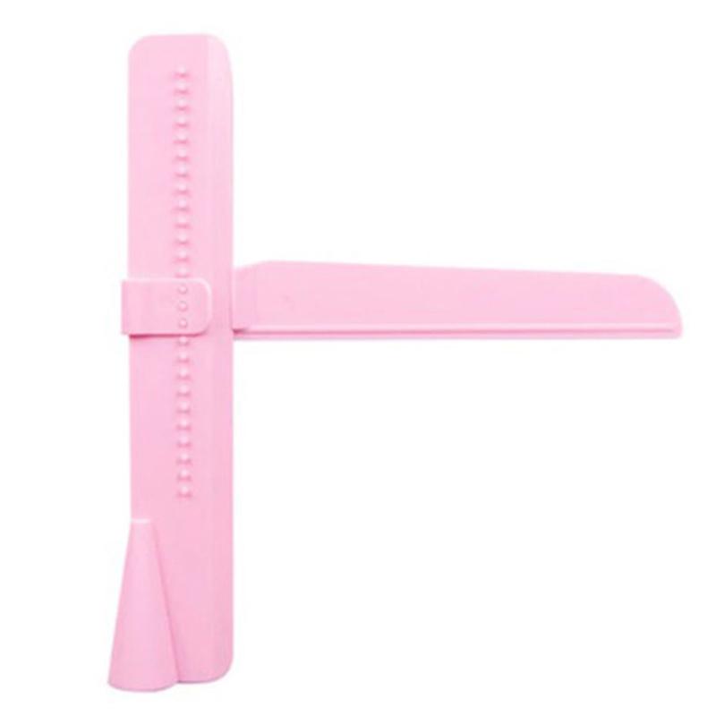 

Регулируемый скребок для глазури для торта, более гладкая расческа для выпечки торта с помадкой, инструмент для украшения розовый