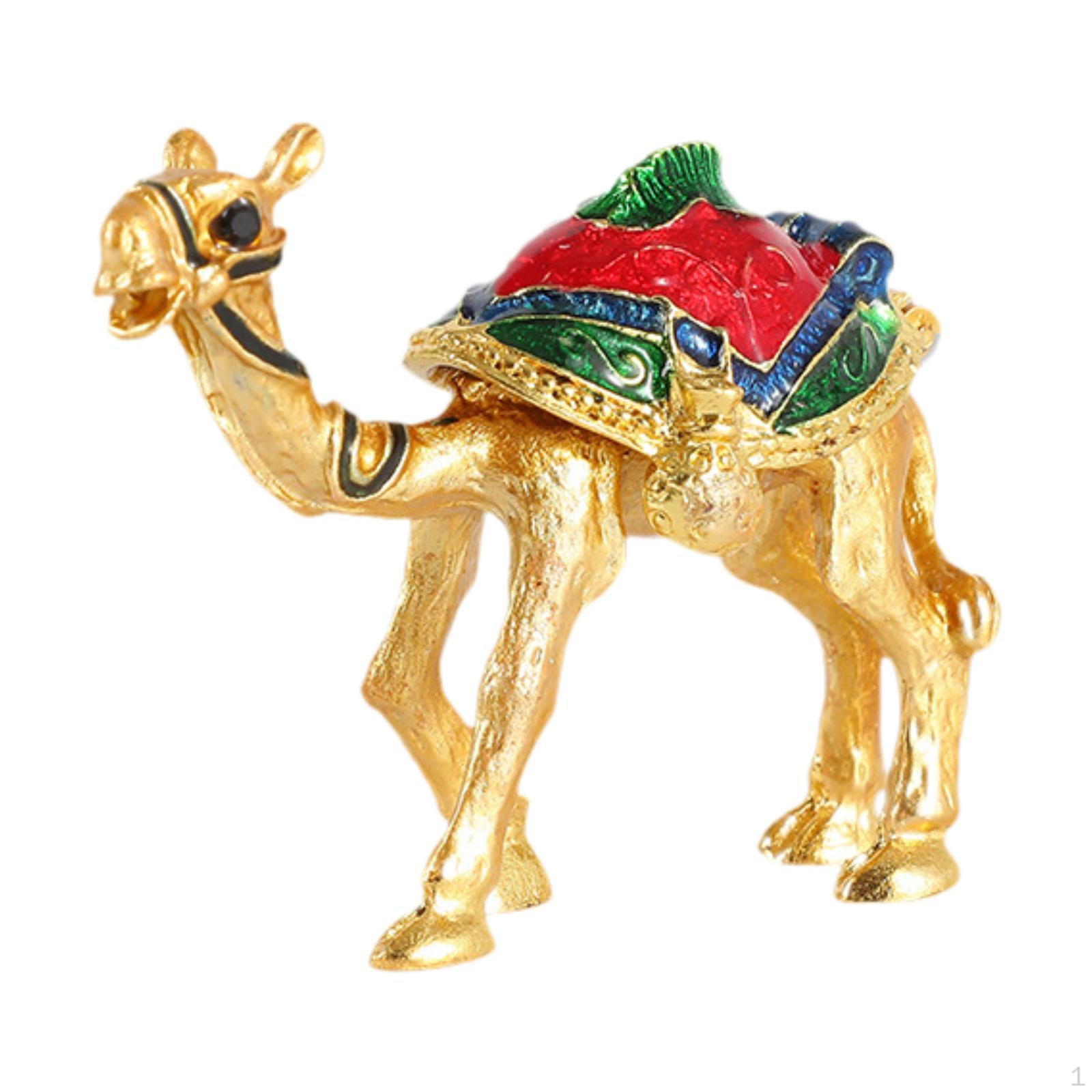 

Figurine Animal Trinket Jewelry Box Crafts Collectible Tiny for Women and Girls Organizer золотой