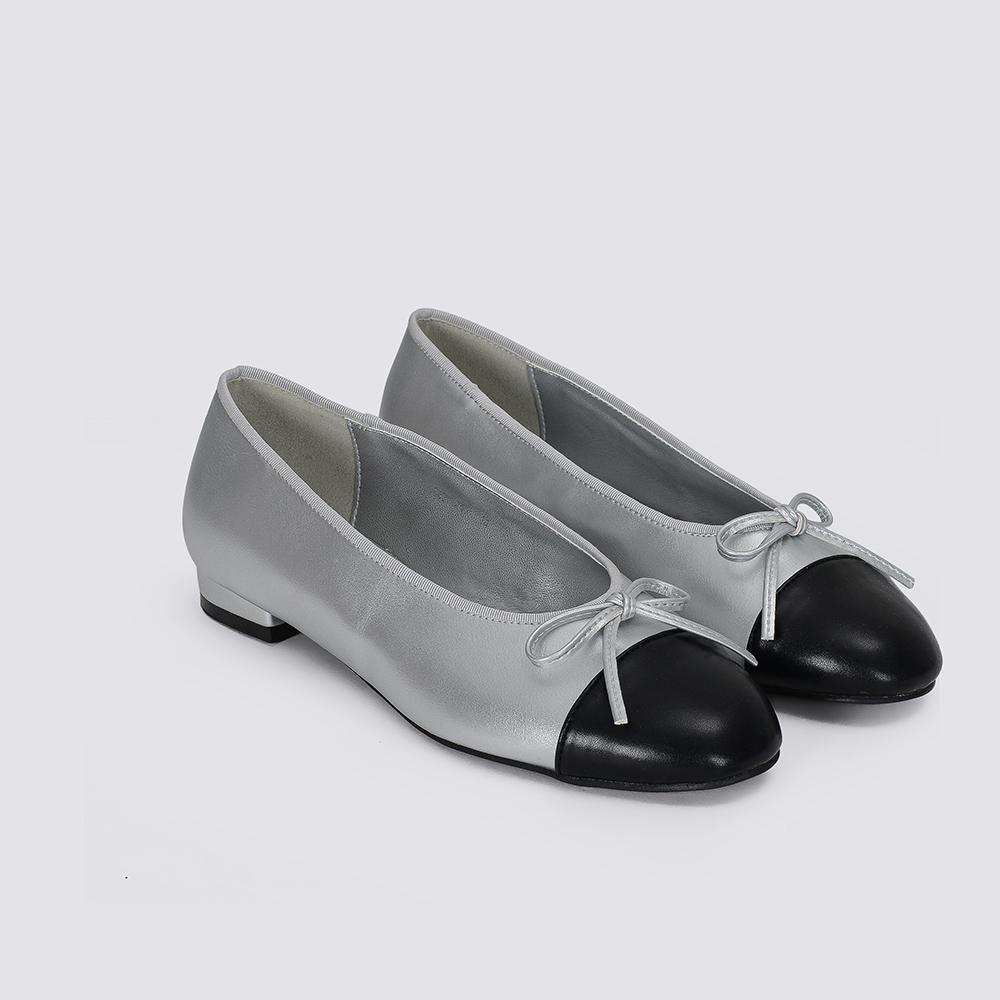 Siinvii Two-Tone Ribbon Flat Shoes_Mmfl240202 (A Type)