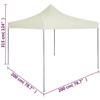 VidaXL Tente de Réception Pliable Professionnelle Tonnelle d'Extérieur Chapiteau de Jardin Belvédère Voyage de Camping 48880