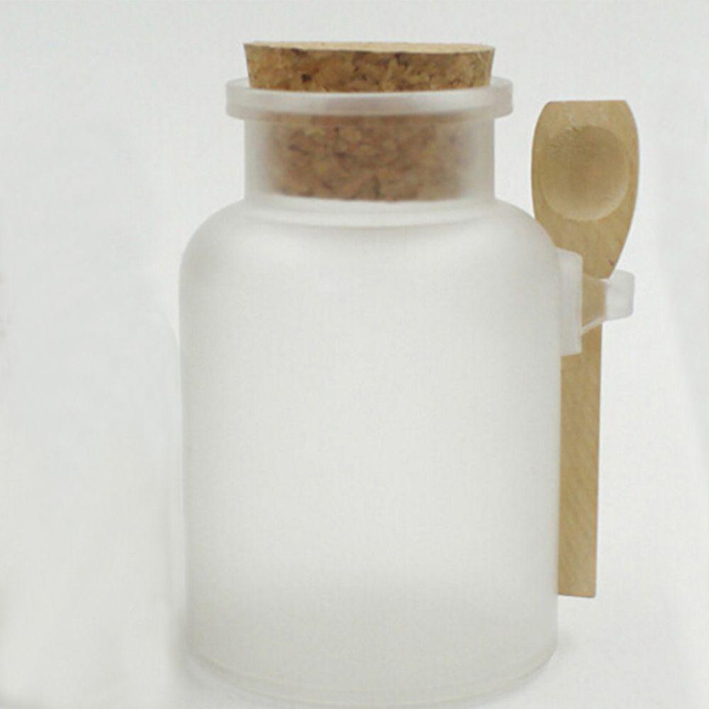 Wooden Spoon Mask Cans Soft Cork Frosted Seal Bottle Bath Salt Jars Mask Jar Refillable Bottles