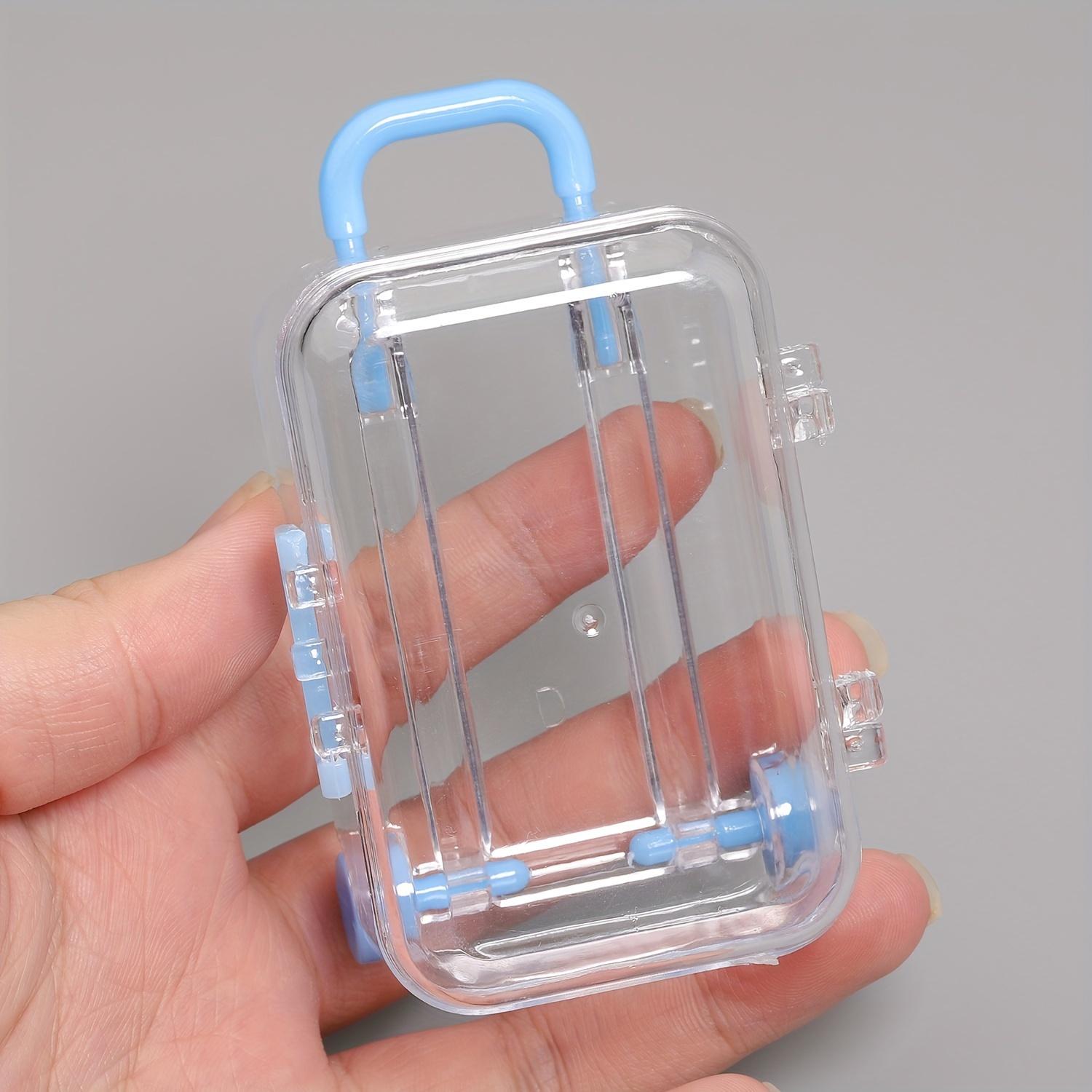 

1PC Mini suitcase storage box, simple and movable jewelry desktop organizer box, candy box