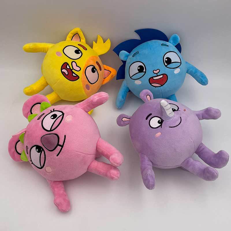 24cm Dětská Zoo Plyšové Hračky Kreslená Kočka Nosorožec Ježek Anime Měkká Plyšová Zvířátka Panenka Hračky s Dětskými Písničkami Dětské Děti Narozeninové Dárky