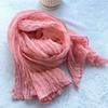 Linen Cotton Large Size Zen Dance Scarf Tara Yarn Plant Dyeing Tie-Dye Batik Hand-Painted Scarf Medium And Long Silk Scarf