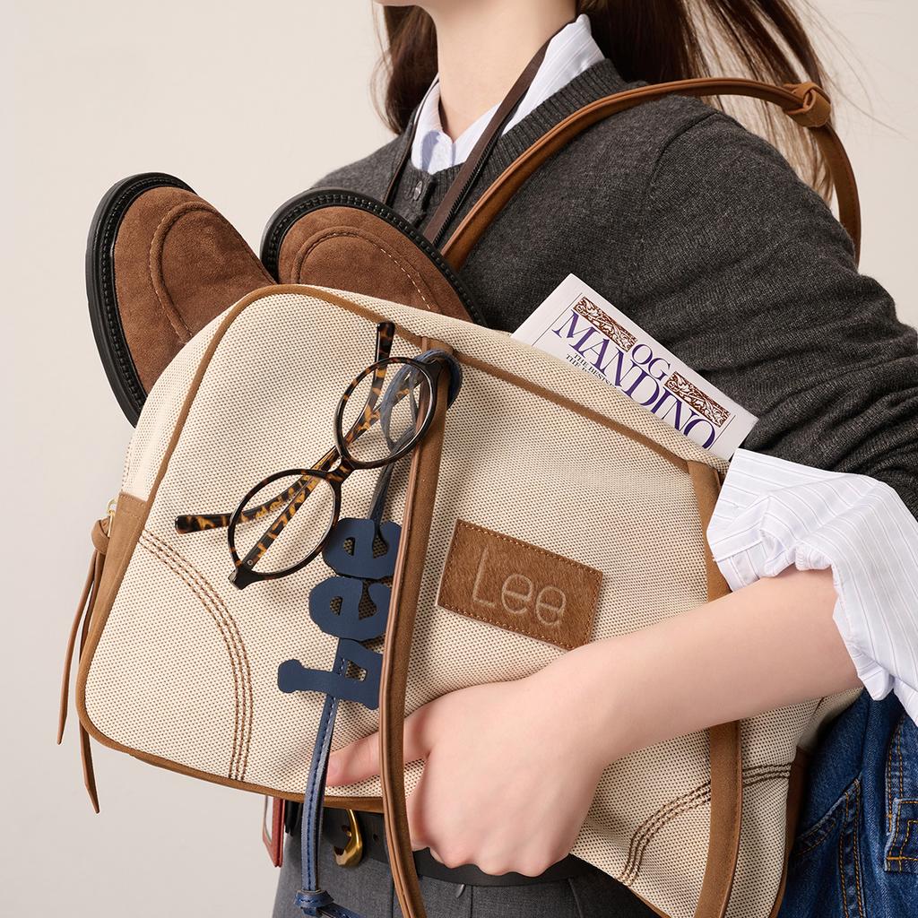 New Lee Canvas Bowling Bag, Canvas Bag, Shoulder Bag Women's Coix Seed LE240118M-903