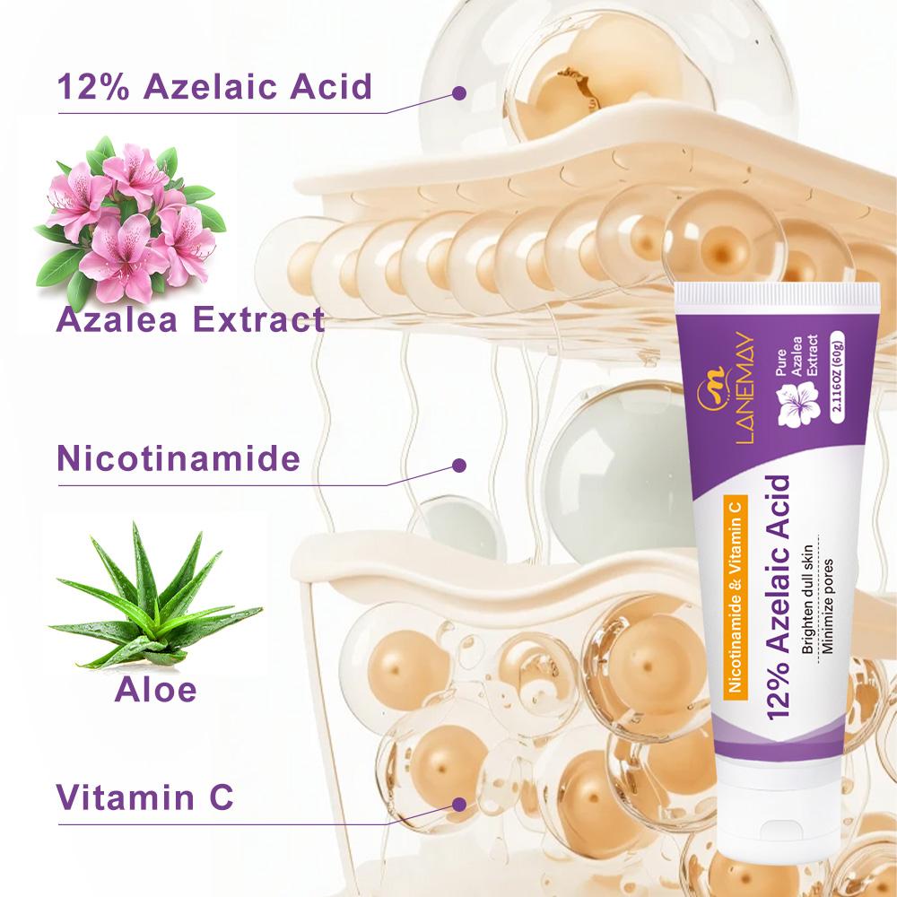 Azelaic Acid Cream-Brighten Dull Skin-Minimizze Pores-Suitable For Dry And All Skin Types, 60ml