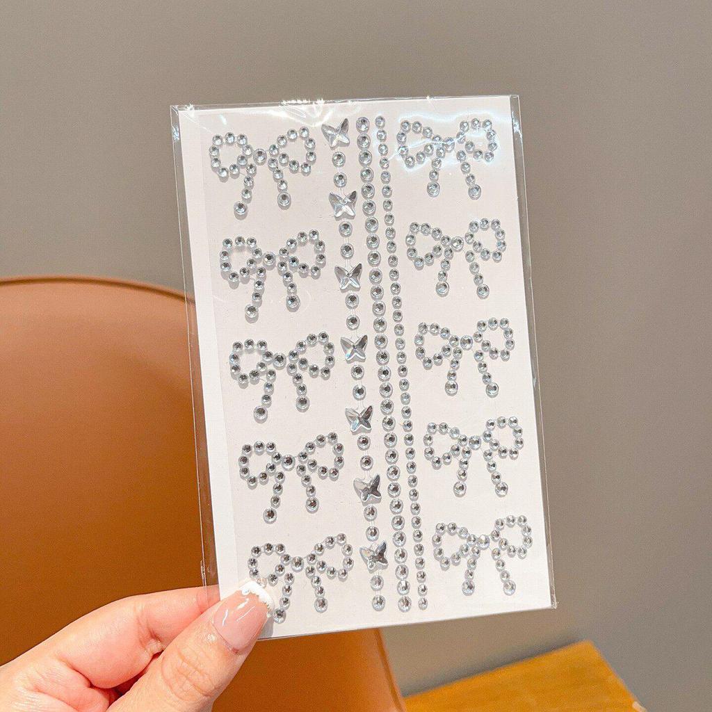 Cross-border Rhinestone & Pearl Face Stickers for Kids' Performances & Concerts