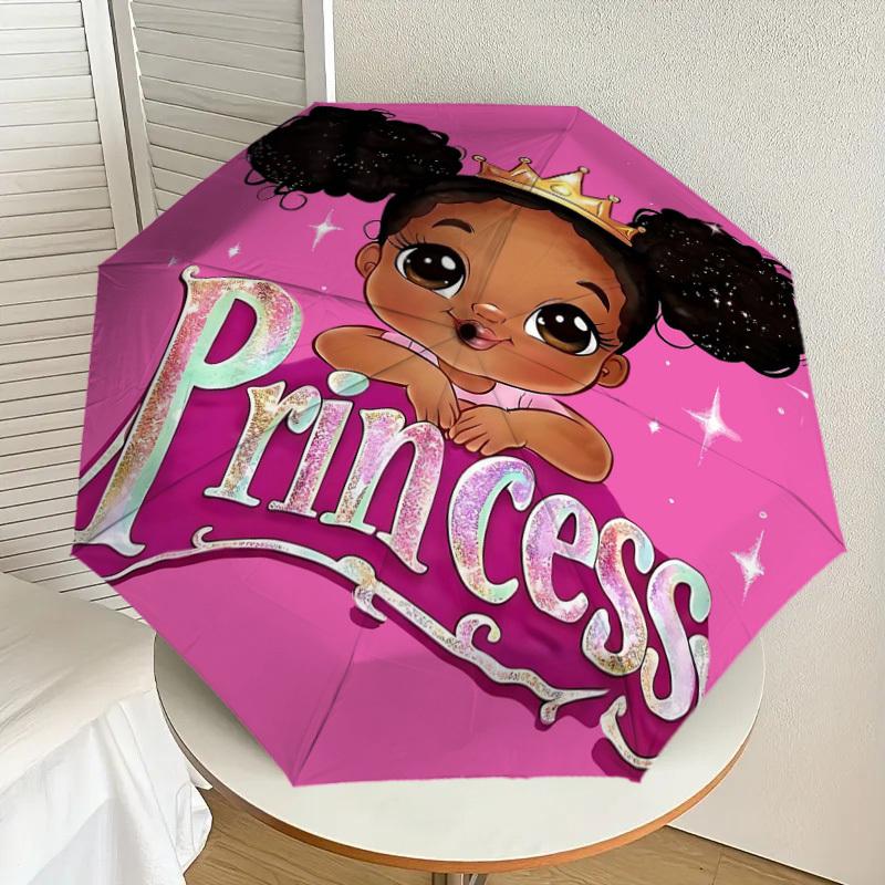 1PC Princess Umbrella-8-Rib Reinforced, Automatic Open, Lightweight & Durable, Fashion Accessory for Outdoor, H0408