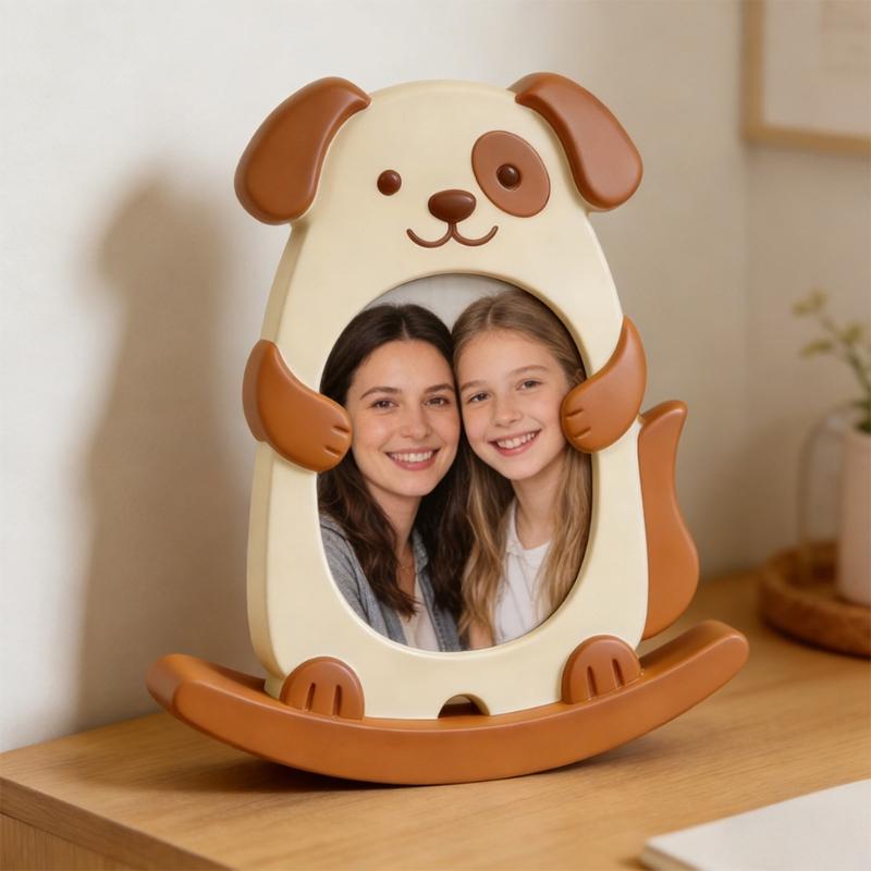 Flexible Silicone Craft Mold for Picture Frames With Rocking Base Desktop Ornament Mould Jewelry Tool