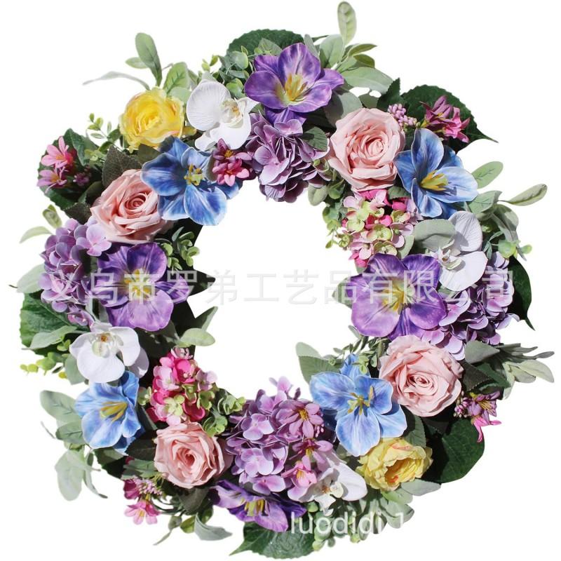 Artificial Flower Wreath Easter Valentines Day Hotel Restaurant Door Decorations