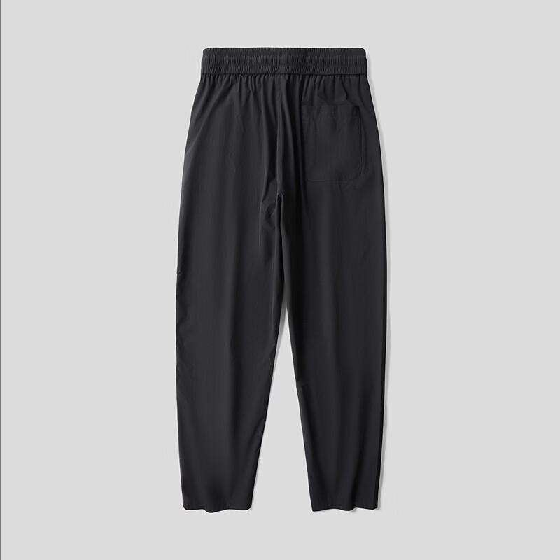 HLA Men's Tapered Elastic Waist Casual Cropped Pants