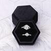 Jewelry For Hexagonal Box Velvet Rings And Earrings Highend Gift Box