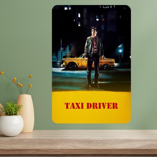 Taxi Driver Metal Movie Poster Sign 20x30cm(7.8x11.8inch)
