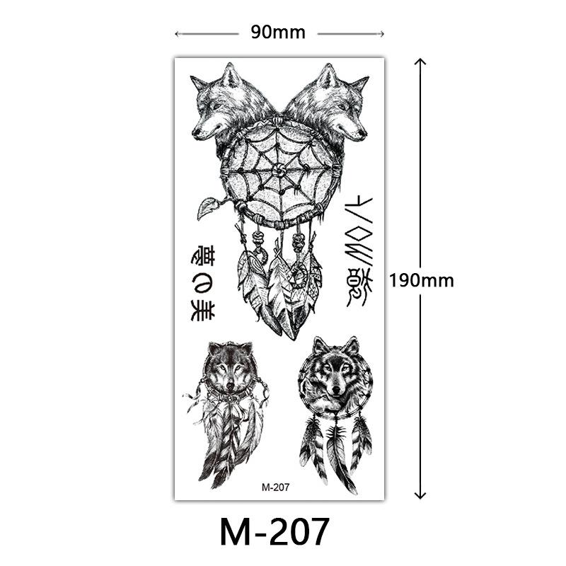Waterproof Three-Dimensional Color Print Tattoo Sticker, Butterfly Flower Animal Tattoo