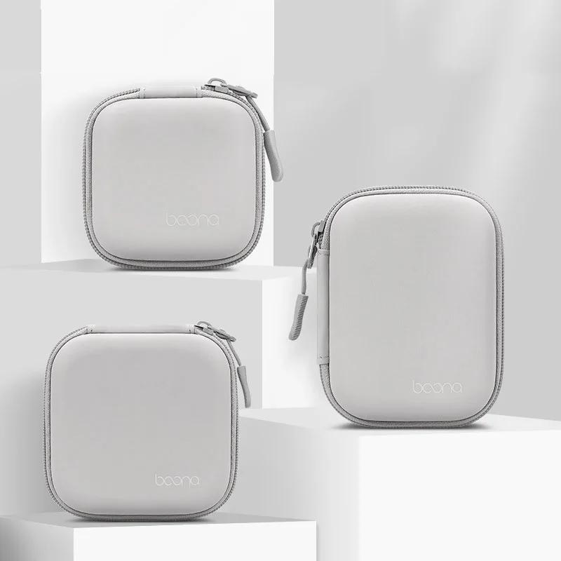 Artificial Leather EVA Portable Earphone Storage Bag Digital Charger Data Cable Storage Package U Disk Hard Shell Protection