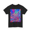 Colorful Contrast Abstract Print T-Shirt | Vibrant Trippy Art, Fun Bright T-Shirt