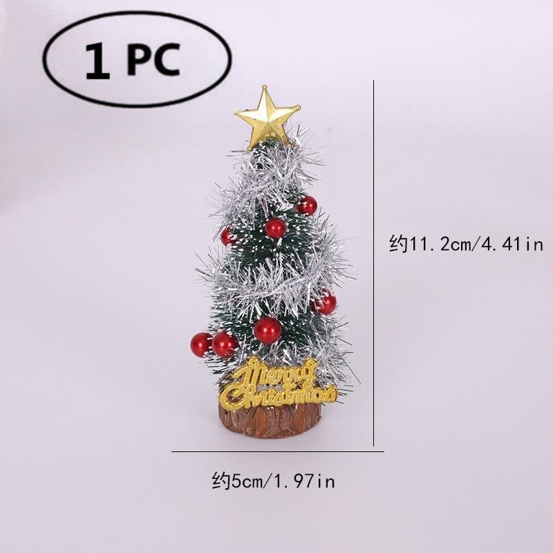 Christmas Wooden Elf Fairy Door Kit Tiny with Christmas Decoration Accessories for Mini House Furniture Christmas Decoration
