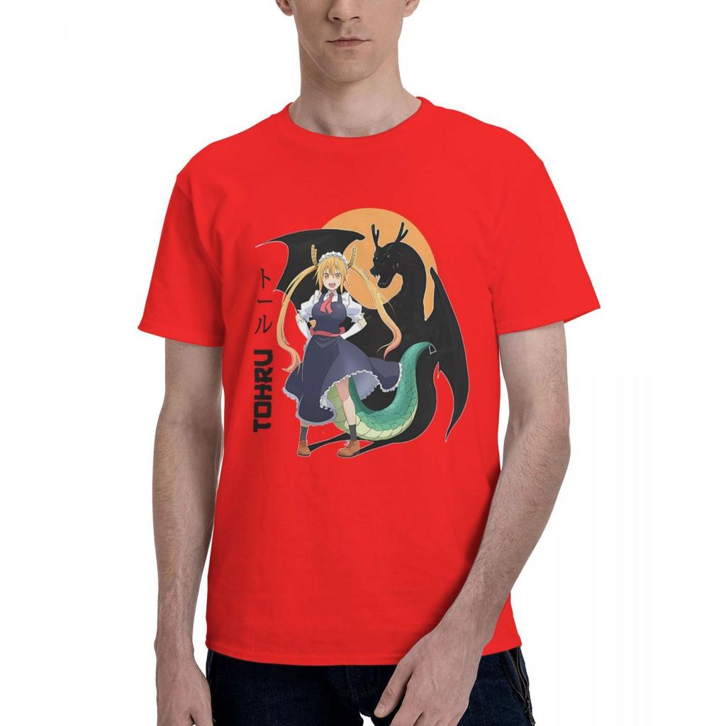 Dragon Maid Tohru Kobayashisan Chi No Maid Dragon 100 Cotton Casual Breathable Confortable TShirt Mens Clothing Brands Ma
