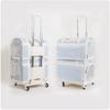 High Aesthetic Pet Trolley Breathable 2-Layers Cat Baskets Travel Transport Case with Comfortable Design Convenient for Travel