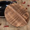 Wooden Wok Lid Thick Vintage Style Pot Cover For Steam Retention Anti-Splash Cooking Kitchenware Household Wok Accessories