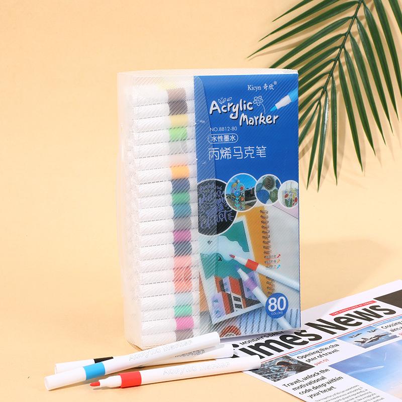 Acrylic Water-Based Marker, Primary School Art Watercolor Pen, Colorless And Stackable Children'S Drawing Color Pen