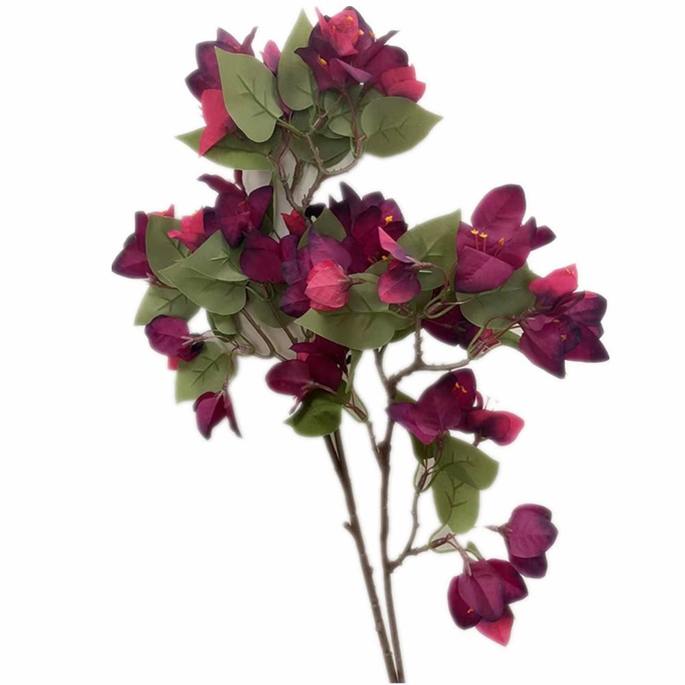 Artificial Bougainvillea Flower Tree Branch Faux Silk Flower for Wedding Party Home Floral Arrangement