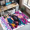 KPop Demon Hunters Patroon Vloerkleed, Binnen/Buiten Mat, voor Picknick, Speelkamer, Slaapkamer, Kantoor, Woonkamer, Huisdecoratie Tapijt, Verjaardagscadeau