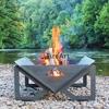 Outdoor Wood-Burning Fire Pit Grill - Ideal for Courtyard or Villa Heating