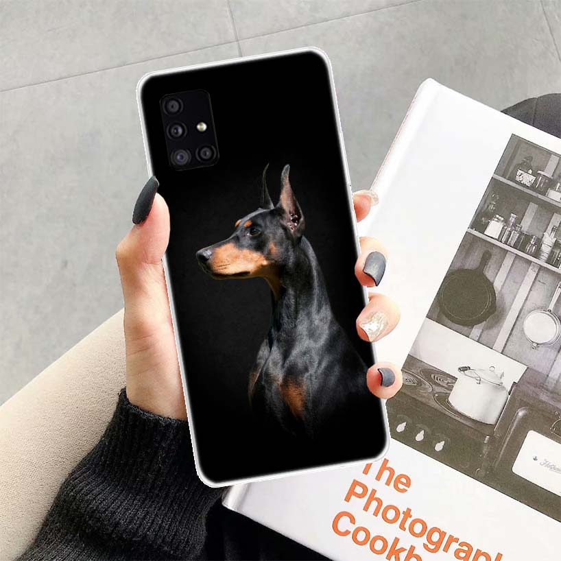 Doberman Dog Phone Case Cover For Samsung Galaxy A13 A14 A15 A16 A17 A53 A54 A55 A56 A33 A34 A35 A36 A23 A24 A25 A26 A05S Galaxy
