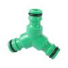 10 Pcs 16mm Garden Irrigation Quick Connector Y Type 3 Way Garden Hose Connector Garden Hose Splitter Fast Repair Coupling