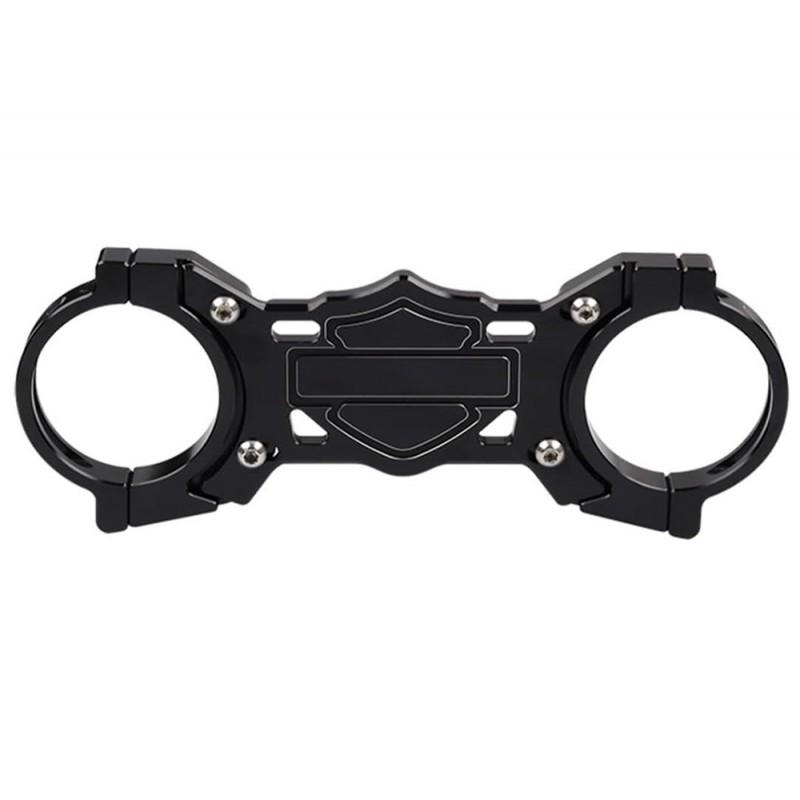 Front Fork Triple Tree Clamp With Balance Rod Harley XL883 XL1200 2004-2020 Custom Motorcycle Upgrade
