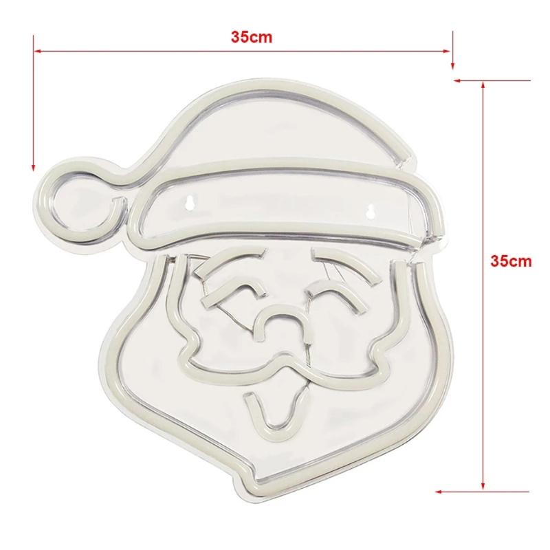 English Words  Light LED  Signs Santa  Sign for Kids Room Bedroom Hotel Shop Restaurant Wall Decoration