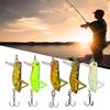 5 pcs Grasshopper Shape Artificial Fishing Lure Bait Fishing Tackle Sinking with Hook for Freshwater