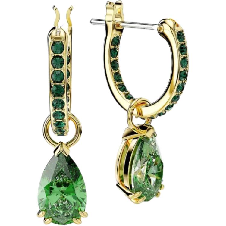 Swarovski Attract Collection Crystal Earrings Unisex earrings Green 5723564