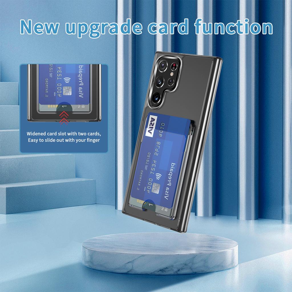 S26ULTRA Anti-drop Card Mobile Phone Case S25 High-transparency Hard Case Samsung S24ULTRA Samsung S26PLUS Suitable
