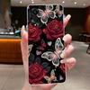 Case For OPPO A78 4G 5G A98 F23 A1X Flower Butterfly Phone Cases For Oppo A98 Soft Silicone Capa Transparent TPU Jelly Cover