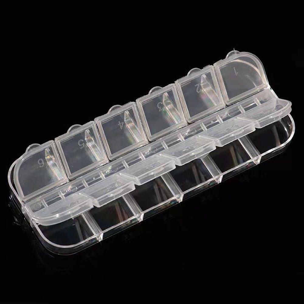 Charms Rhinestones Earring Jewelry Organizer Empty Case Nail Art Rhinestone Storage Box Storage Box