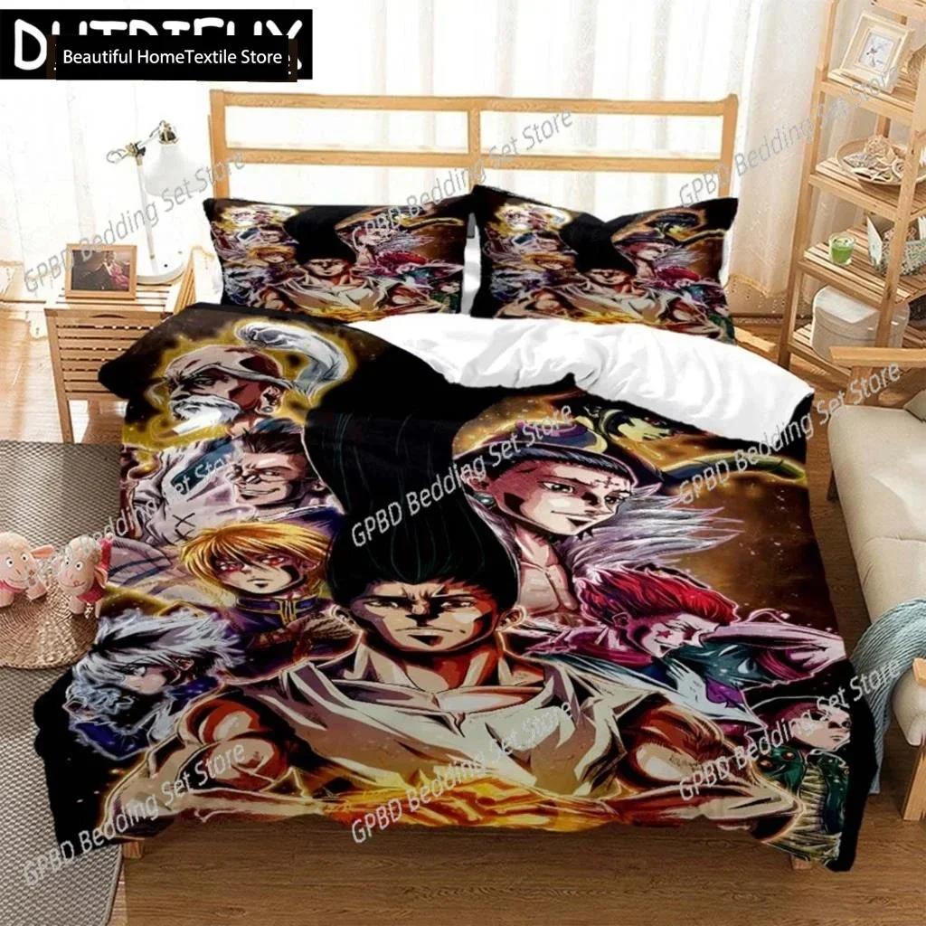 Luxury  New 3D Print HUNTER×HUNTER Digital Print Polyester Bedding Sets Boys Covers Duvet Cover Set For Teens Bedding Set