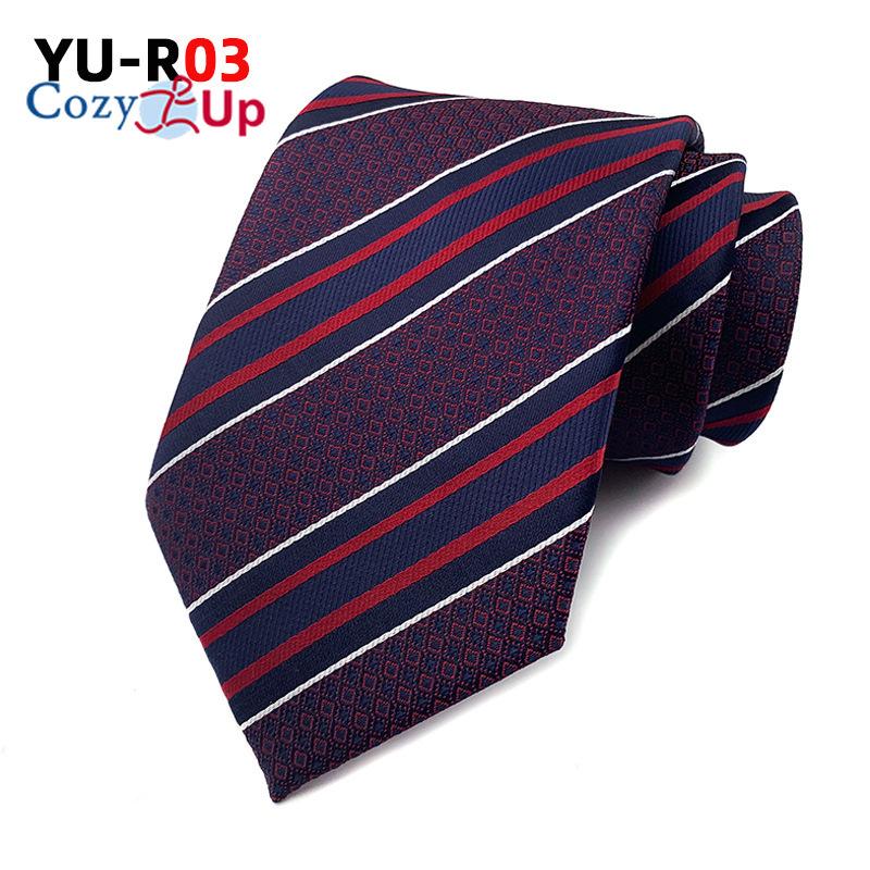 3.15" Fashion Striped PaisleyTie for  Men Flower Necktie for Wedding