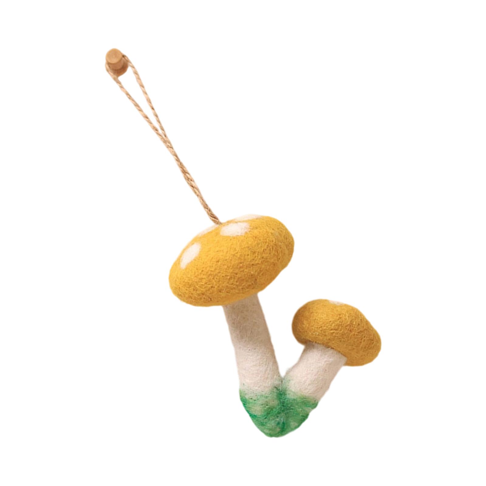 

Mushroom Keychain Strap Portable Phone Accessory Teen Girl Keychain Fashionable Bag Pendant Perfect for Bags and Phones жёлтый
