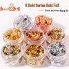 Ultra-Thin Gold & Silver Leaf Nail Art Decoration Flakes & Stickers