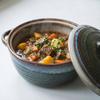 2L POT, HEAT-RESISTANT DISH WITH LID, BREAD 23 Cm, CERAMIC VASE