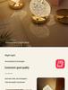 Stars Moon Crystal Night Light: Creative Bedside & Desk Decoration Lamp