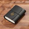 Handmade Retro Passport Travel Notebook Refillable Design Genuine Leather Sketchbook Tri-fold Loose-leaf Pages Pocket Notebook