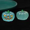 8pcs Halloween Luminous Pumpkin Figures Mini Pumpkin Ornaments  for Patio Yard Garden
