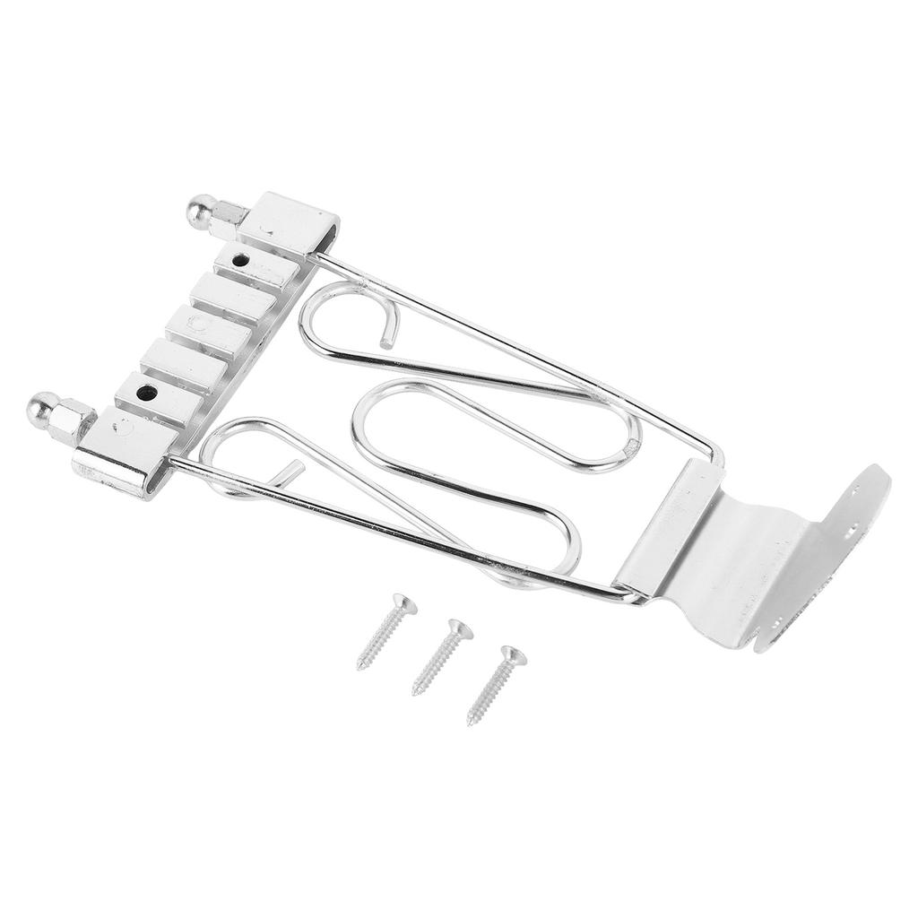 Bass Bridge Tailpiece Zinc Alloy 6 String Electric Bass Bridge Tailpiece Replacement Gold