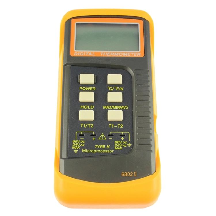 Industrial Digital Thermometers With 2 Probes For Accurate Temperatures Readings Up To 1370C