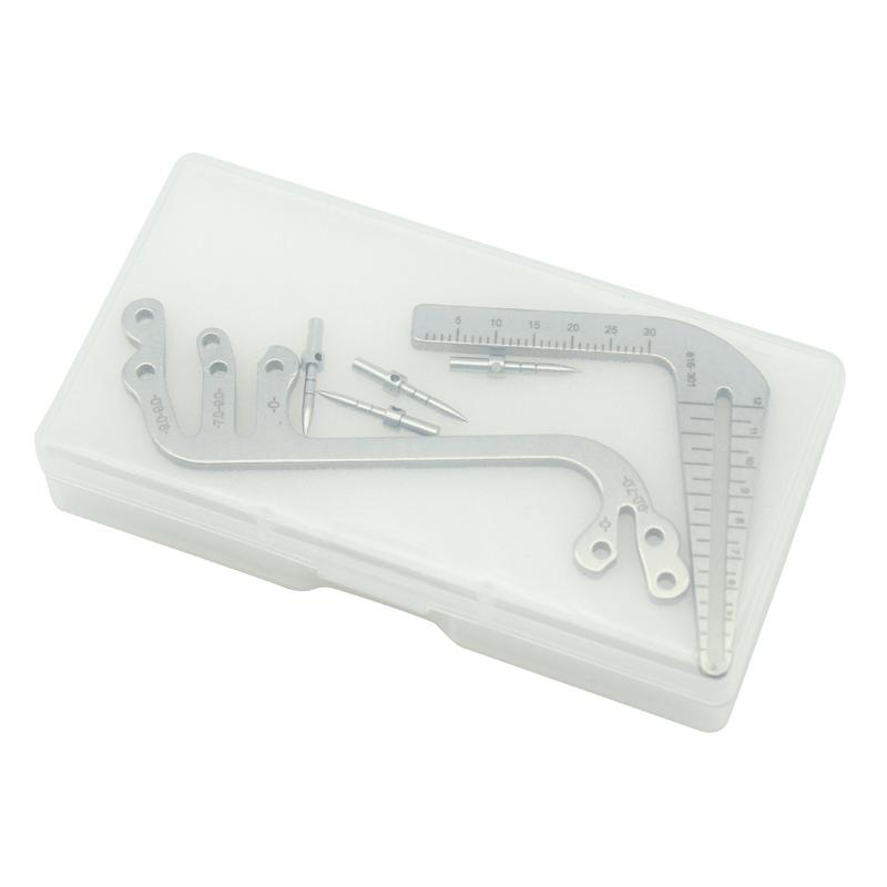 

1 Коробка Набор направляющих для зубных имплантатов Оральный локатор для установки Позиционирующая направляющая Направляющая для сверления Позиционирующая линейка Угломер Имплантолог