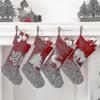 Christmas Decorations, Thick Knit Christmas Socks Gift Bag Santa Snowman Deer Socks 1pcs-red - RIpj