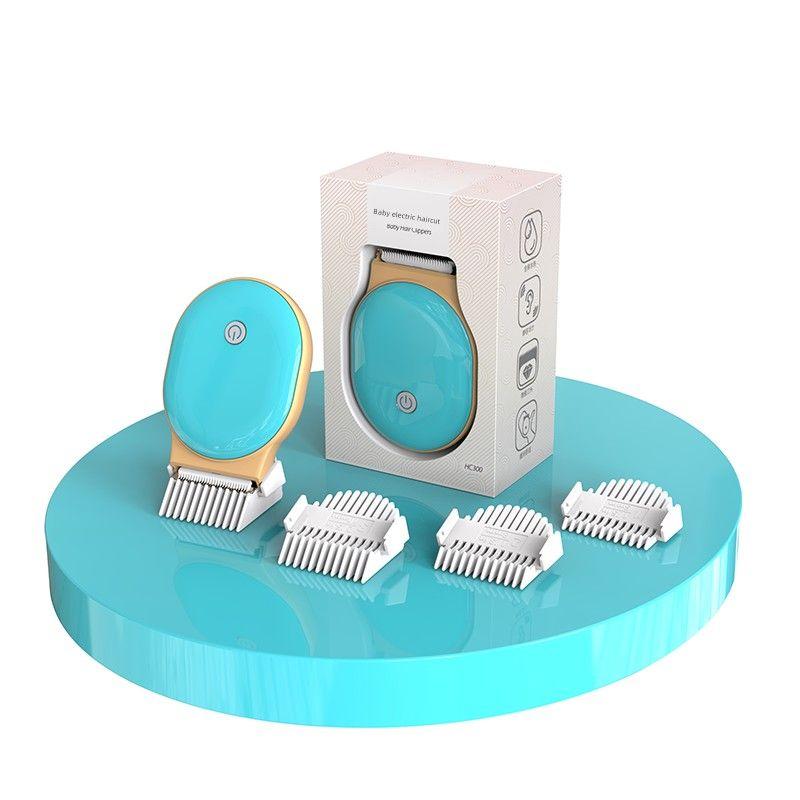 

Baby Barber Clippers Full Moon Special 100 Days Old One Year Old Baby Electric Hair Clipper 0-12 Years Old Waterproof Hair Scissors Hair Repair Cyan